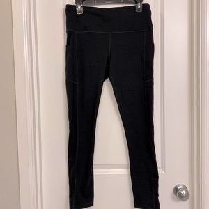New Black Active Workout Leggings Size Large